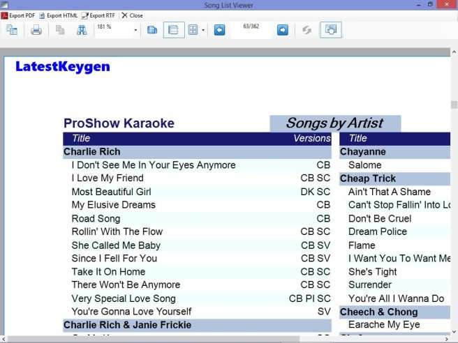 Karaosoft Song List Generator Crack Free Download