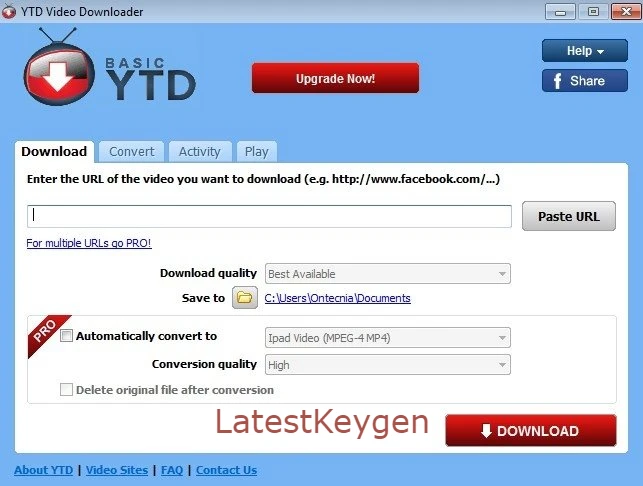 YTD Video Downloader Pro License Key