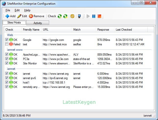 SiteMonitor Enterprise Free